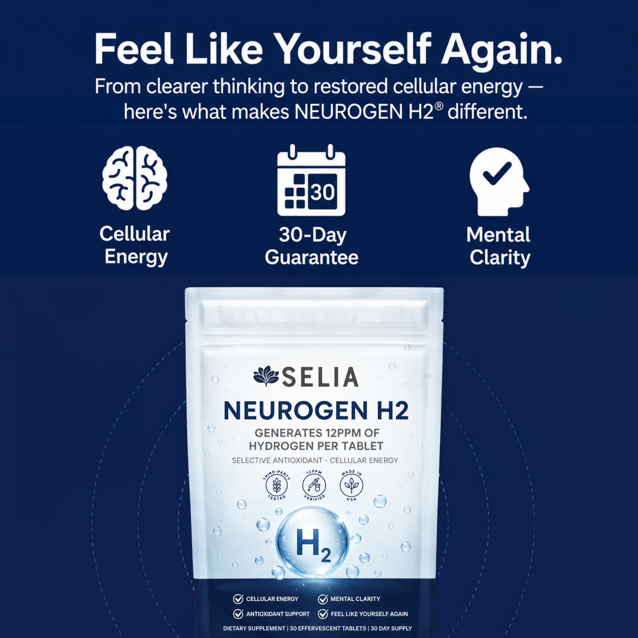 NEUROGEN H2® Molecular Hydrogen Tablets